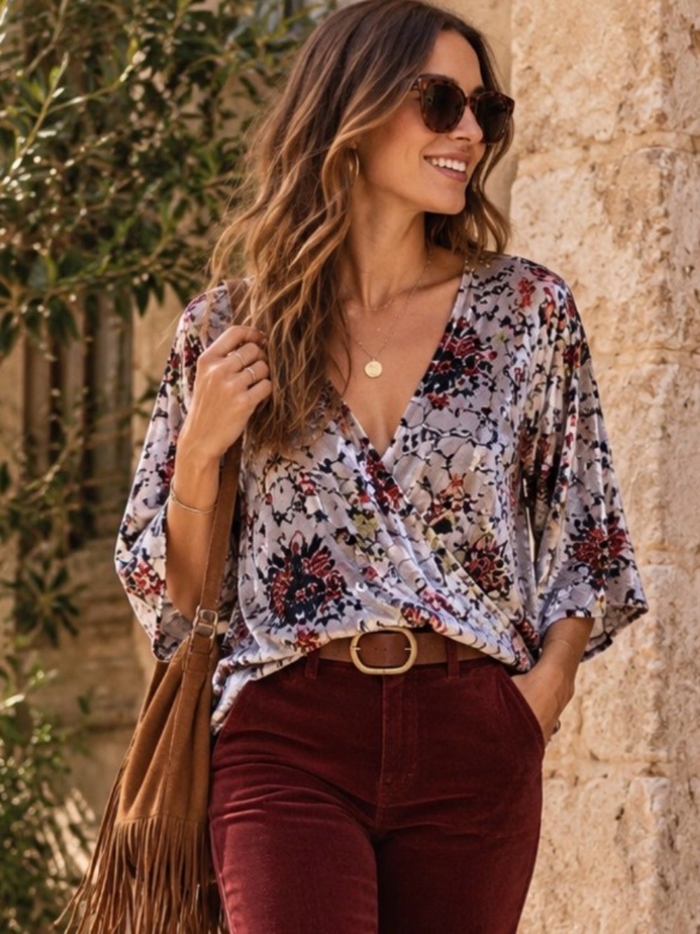 Anthropologie Maeve Umi Wrap‎ Top